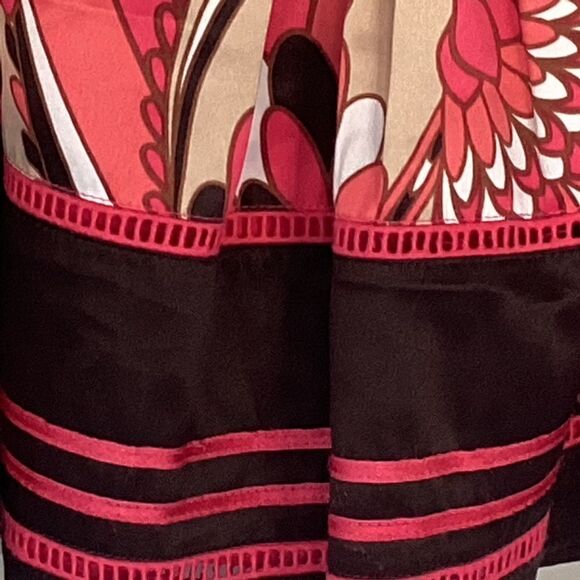 Worthington pink black full skirt size 18.  0363 - Picture 5 of 10